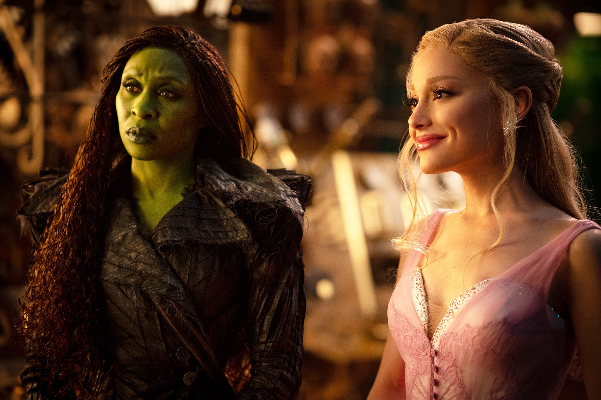 Cynthia Erivo and Ariana Grande in 