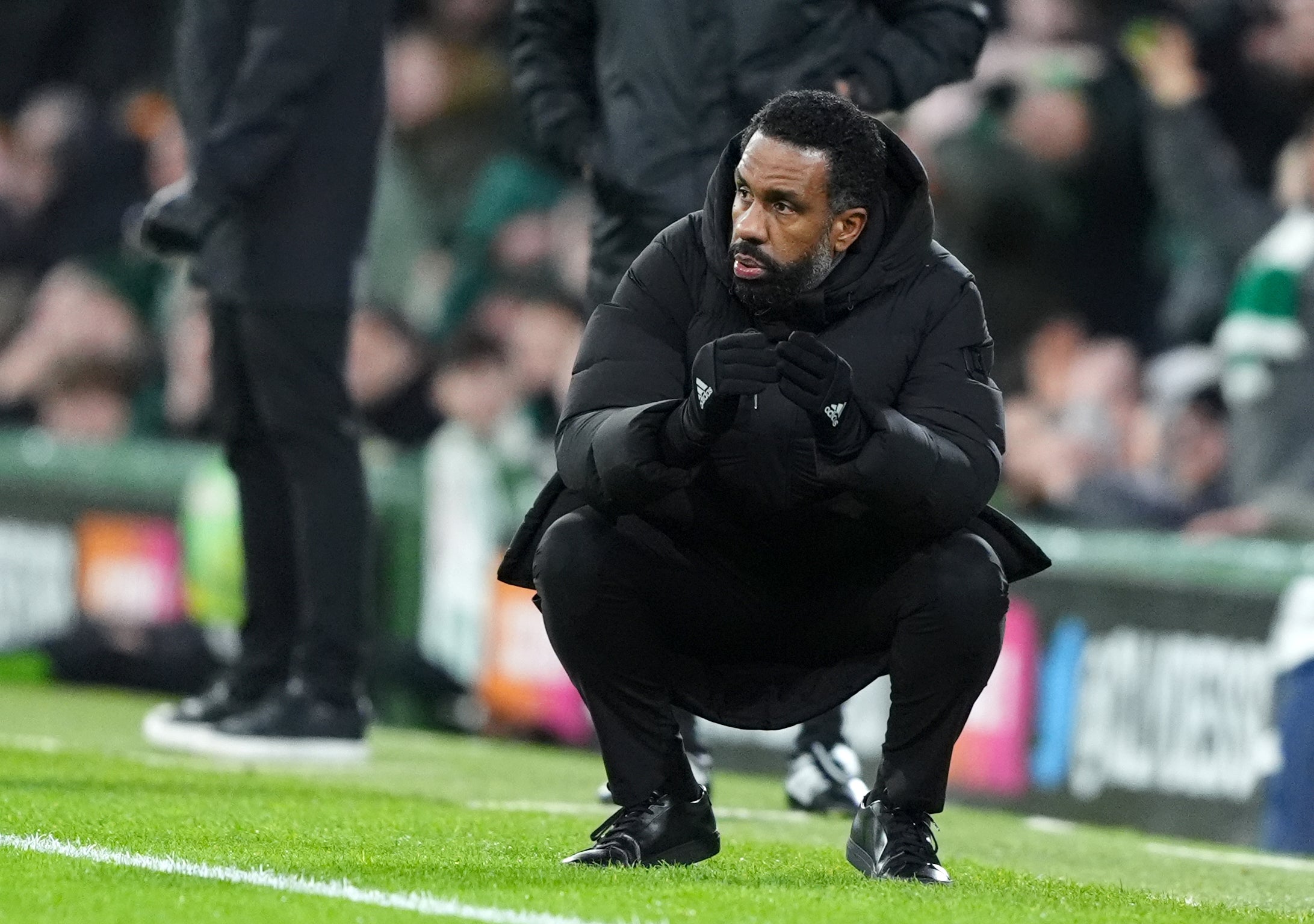 Wilfried Nancy was sacked after just 33 days and eight games as Celtic head coach (Andrew Milligan/PA)