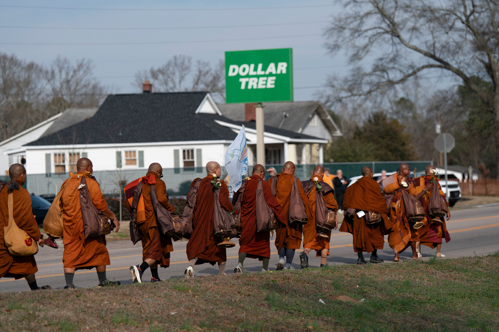 Buddhist monks participated, 