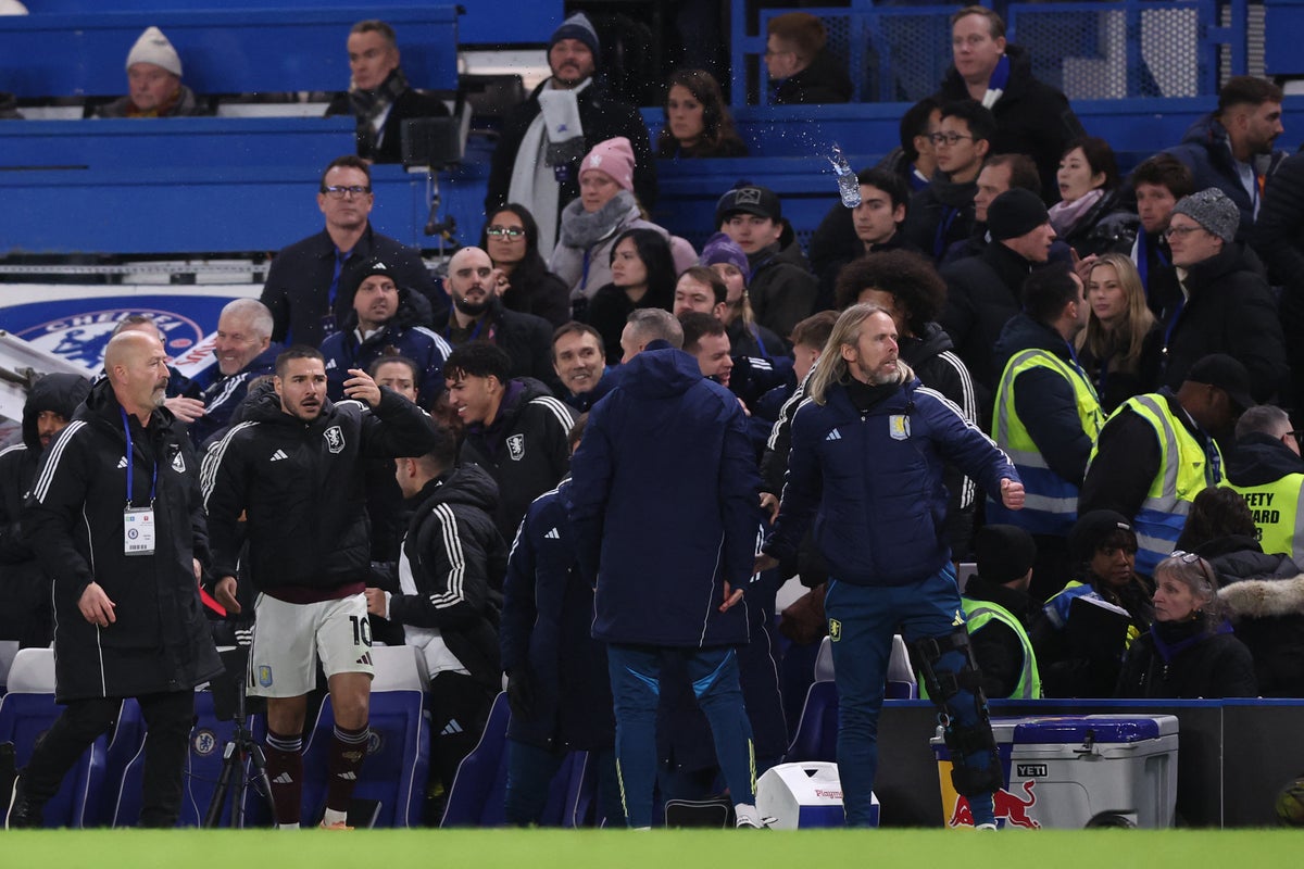Chelsea fined £150,000 for throwing bottle into Villa technical area