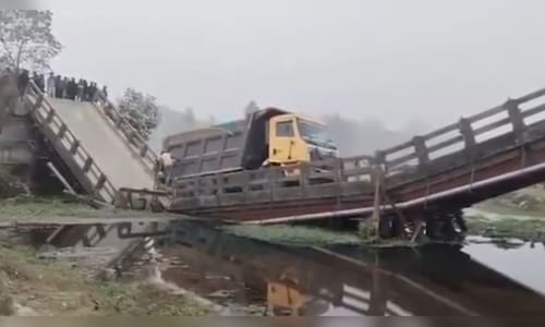 Cooch Behar bridge collapsed as soon as the truck crossed it, no casualties reported
