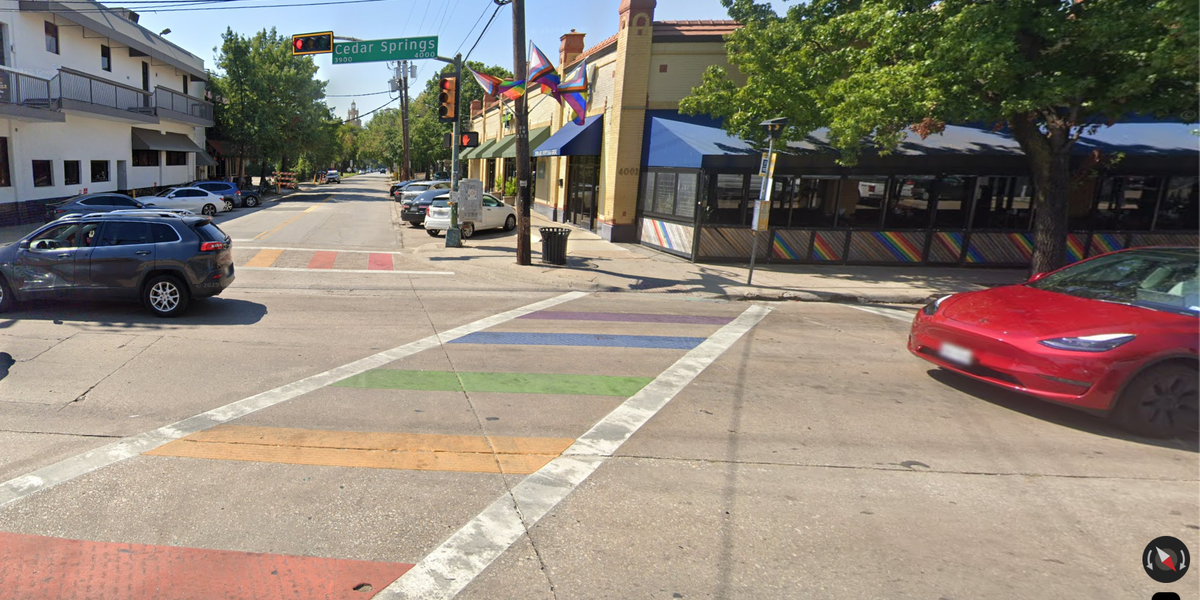 Dallas told to remove 'political' road markings or risk losing millions in state funds