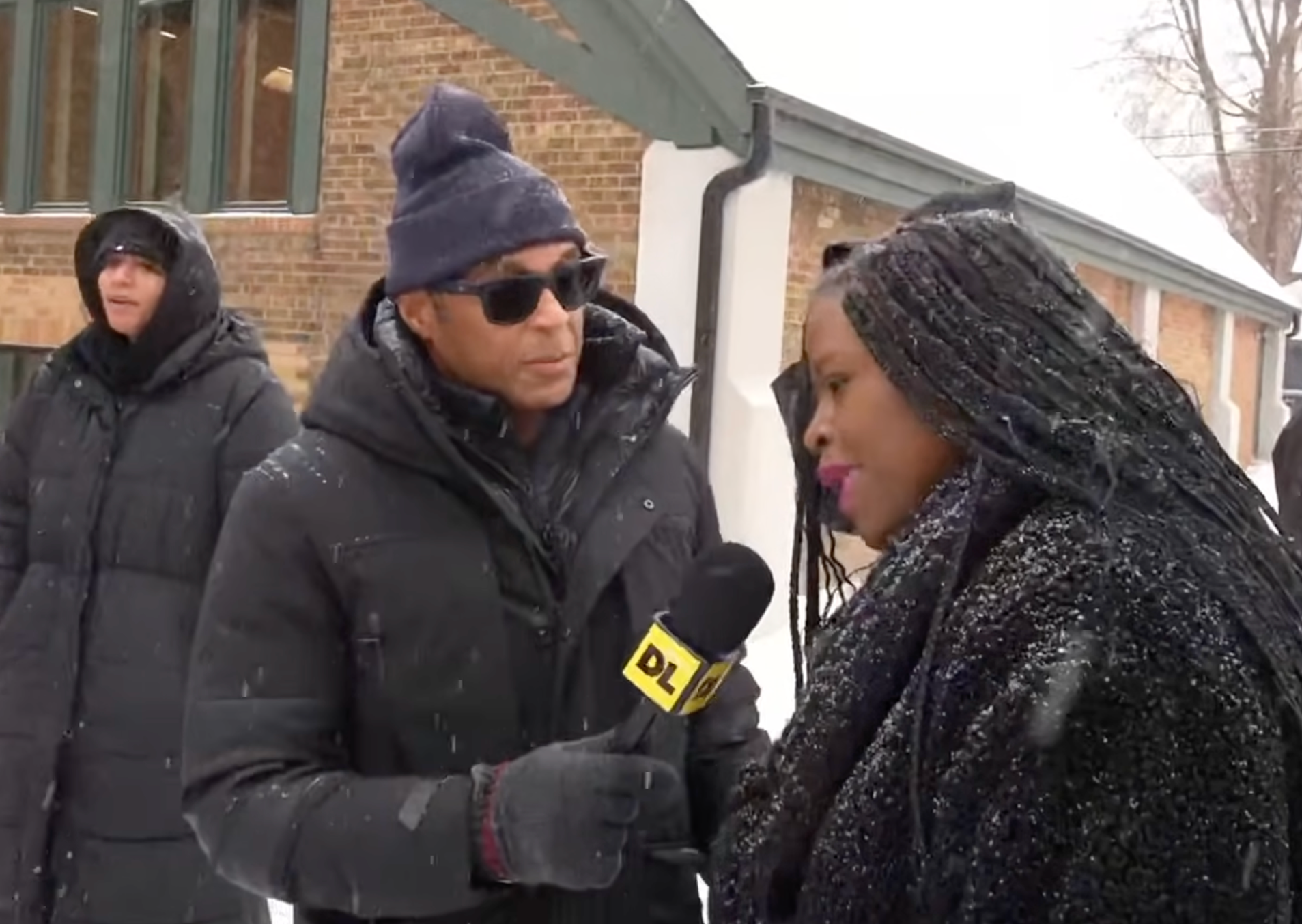 Don Lemon, who was arrested by federal agents Thursday night, was interviewed outside a protest at St. Paul's Church.
