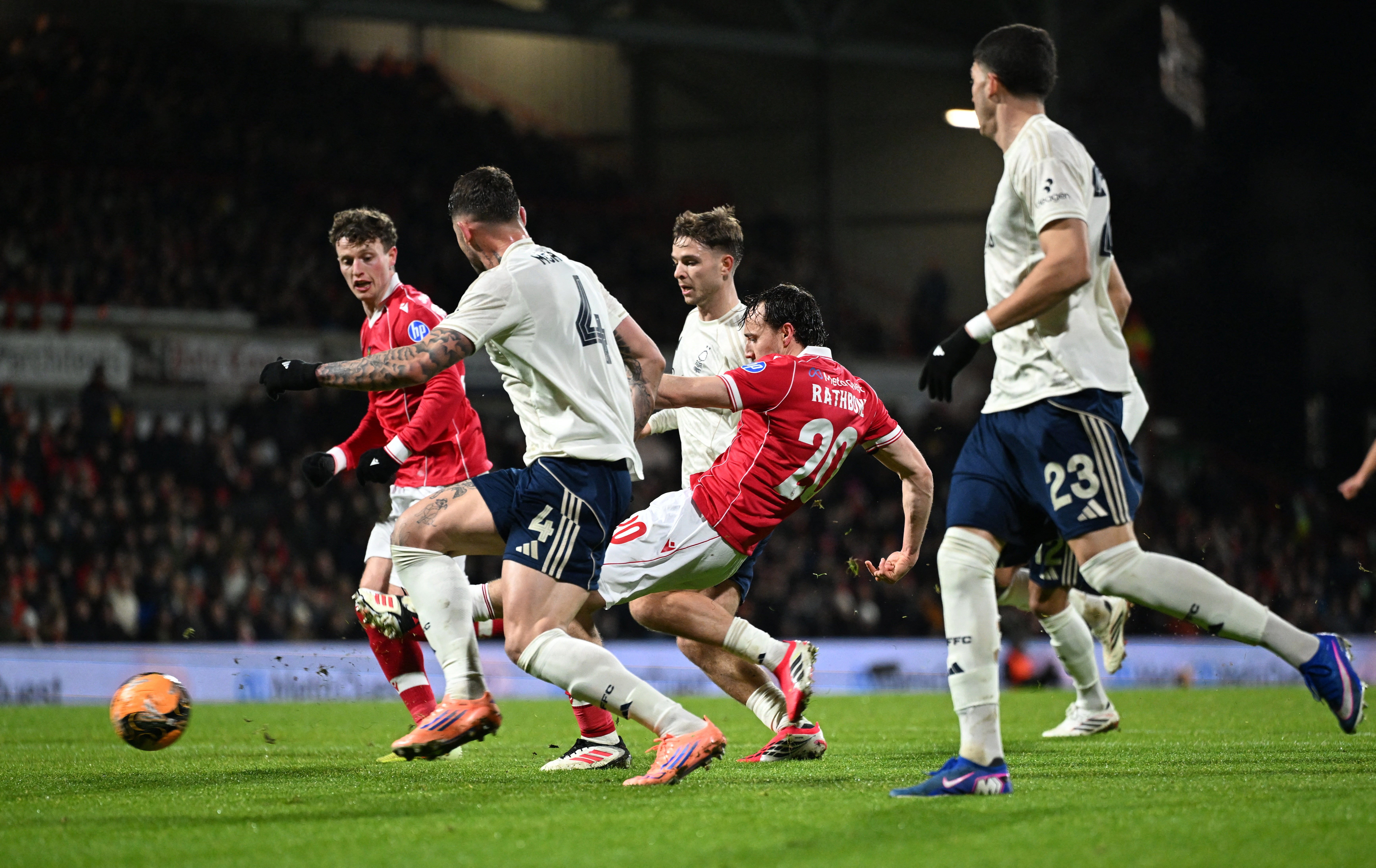 Ollie Rathbone doubled Wrexham's lead after Liberato Cacace opened the scoring