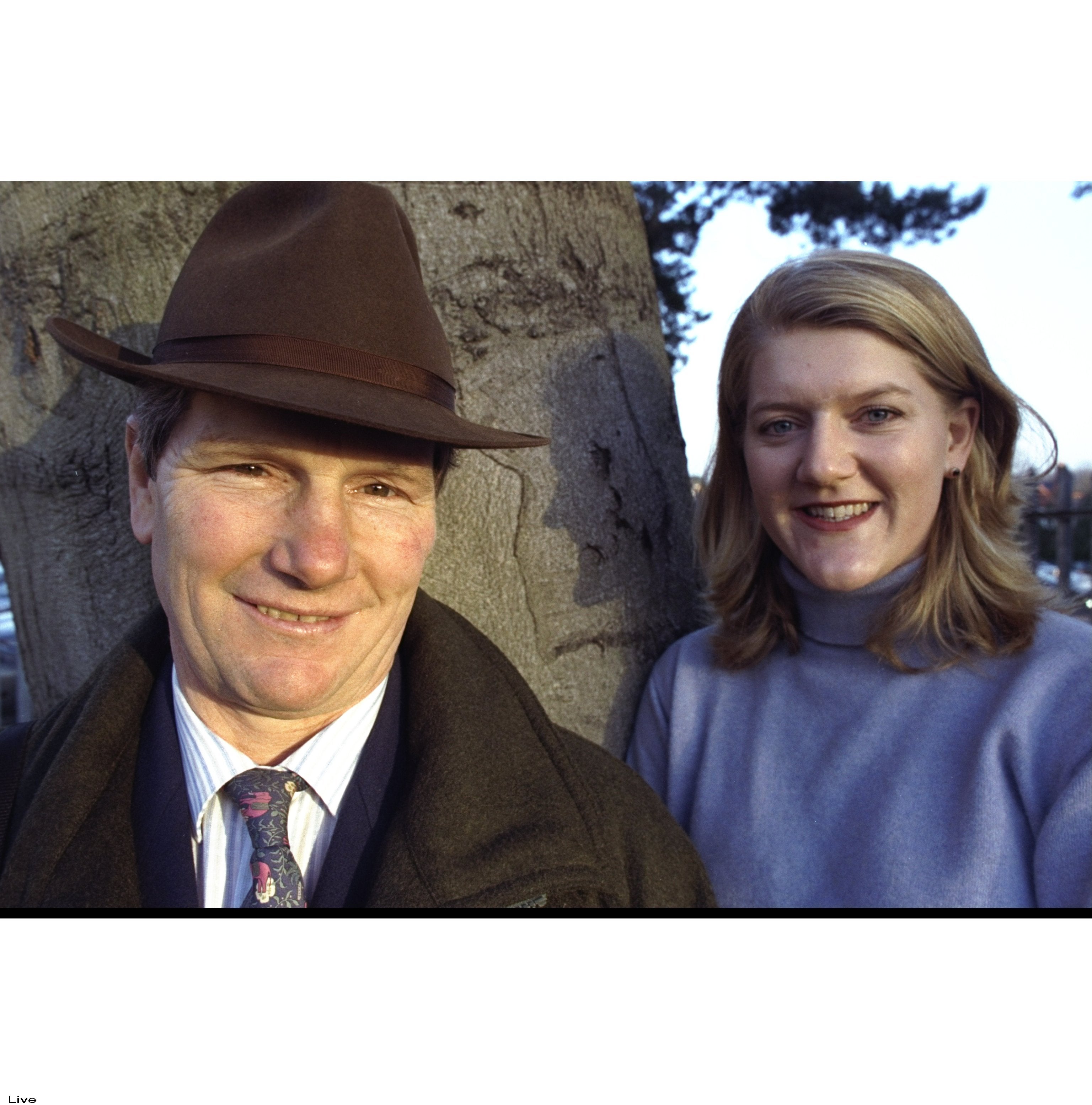 Ian Balding and his daughter Clare in 1998