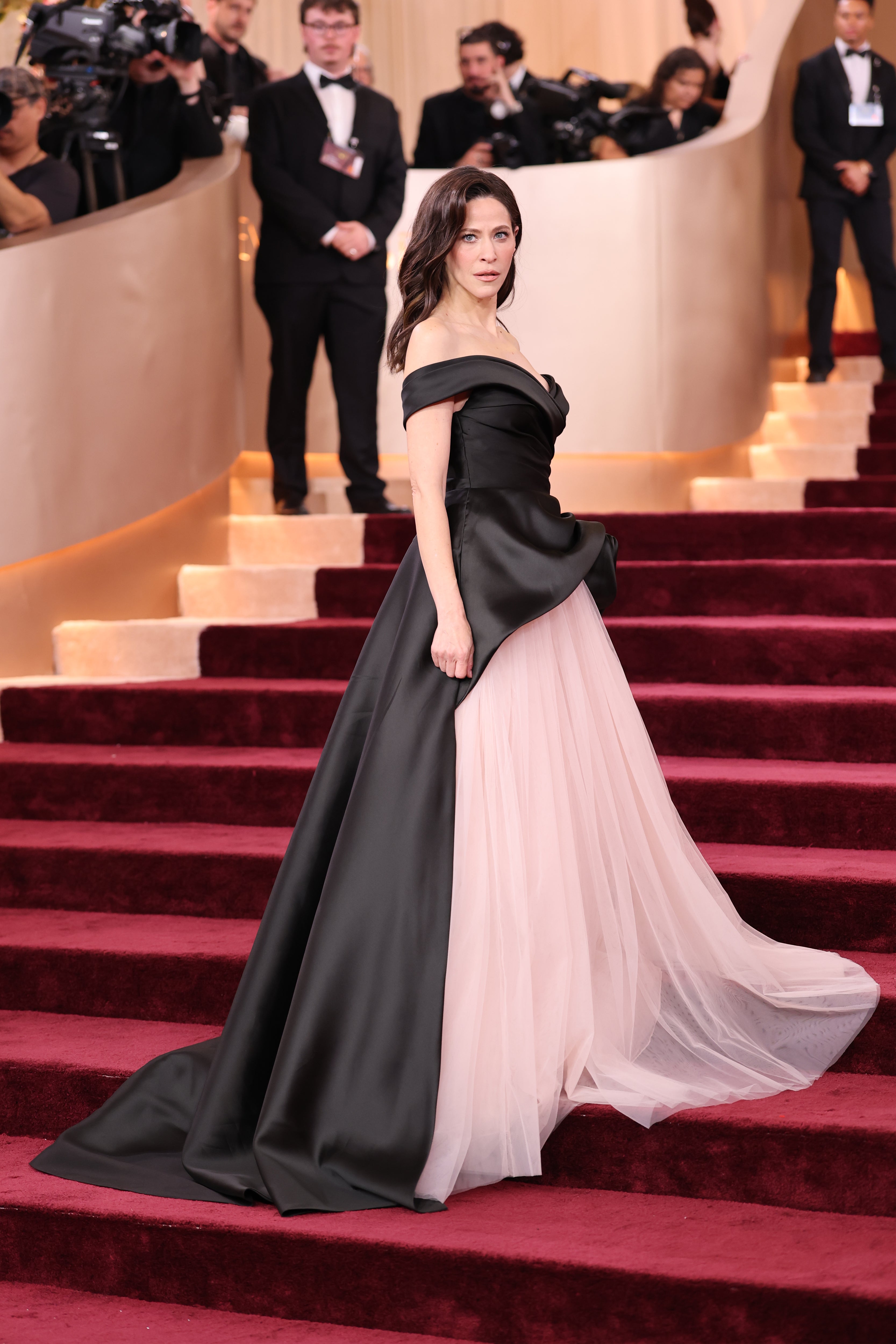 Tone's dress reminded fans of two different dresses sewn together