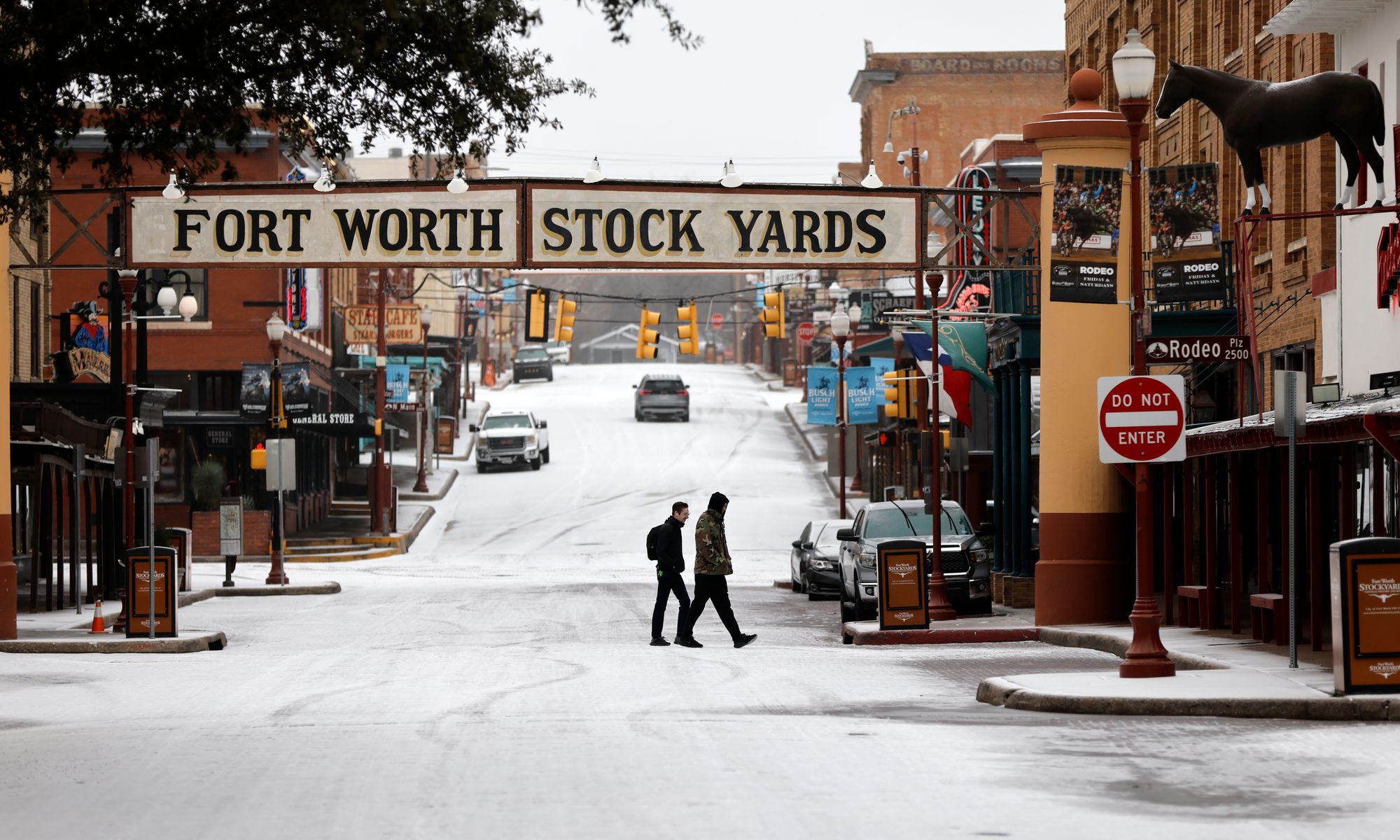 A 16-year-old girl died and another teen was injured after a frigid winter storm hit Texas this weekend, dumping snow and sleet in some areas.