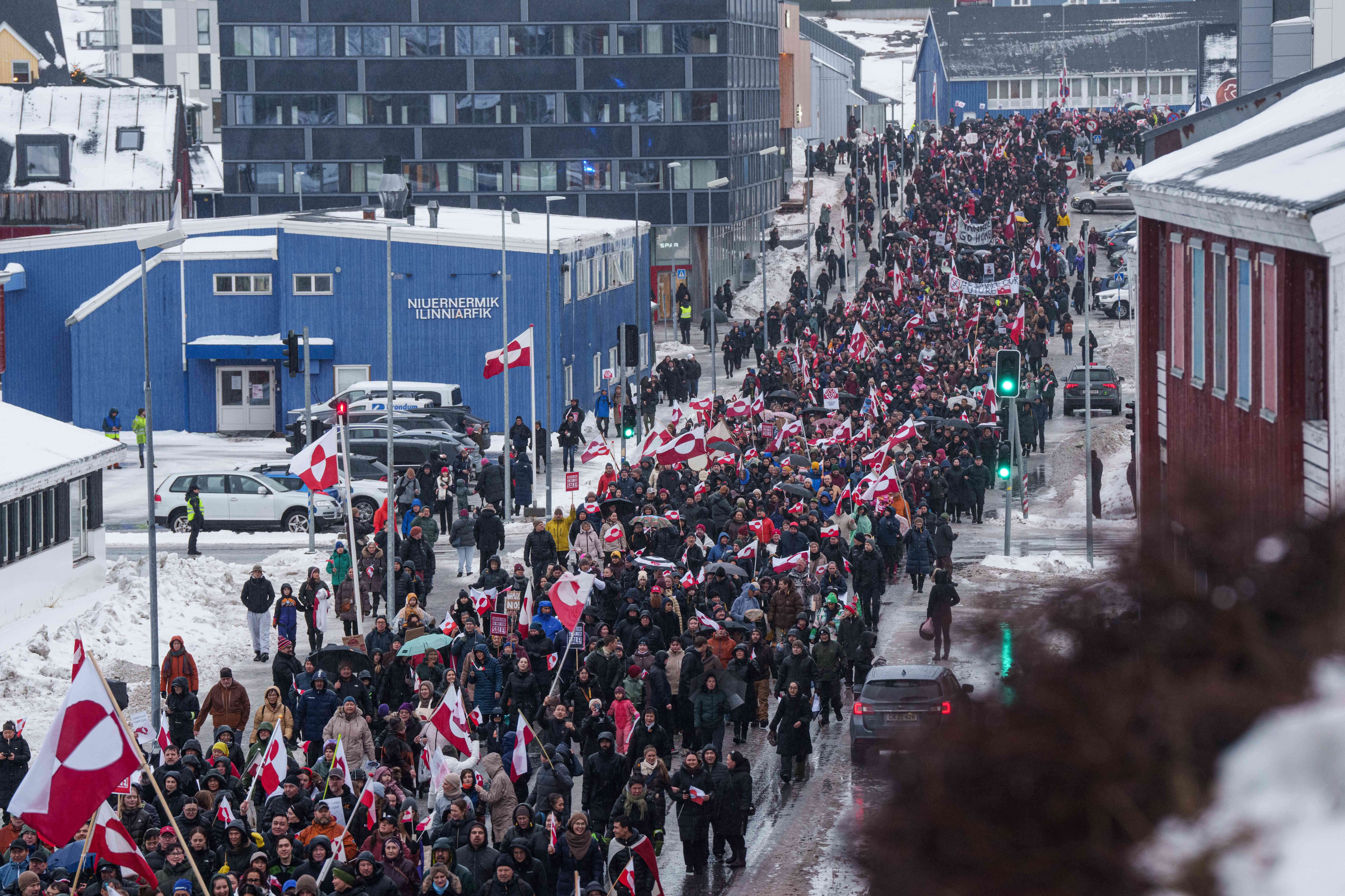 US protests in Greenland