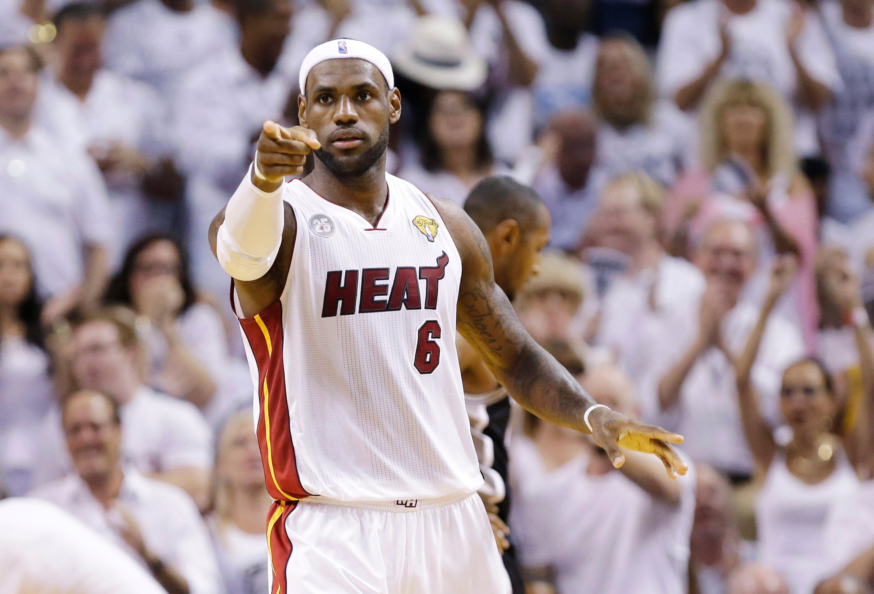 The Miami Heat jersey worn by LeBron James during the NBA Finals was sold by Perez for approximately $100,000 and later sold at a Sotheby's auction for $3.7 million