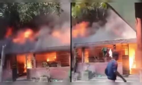 Hindu teacher's house set on fire amid fresh attacks on minorities in Bangladesh