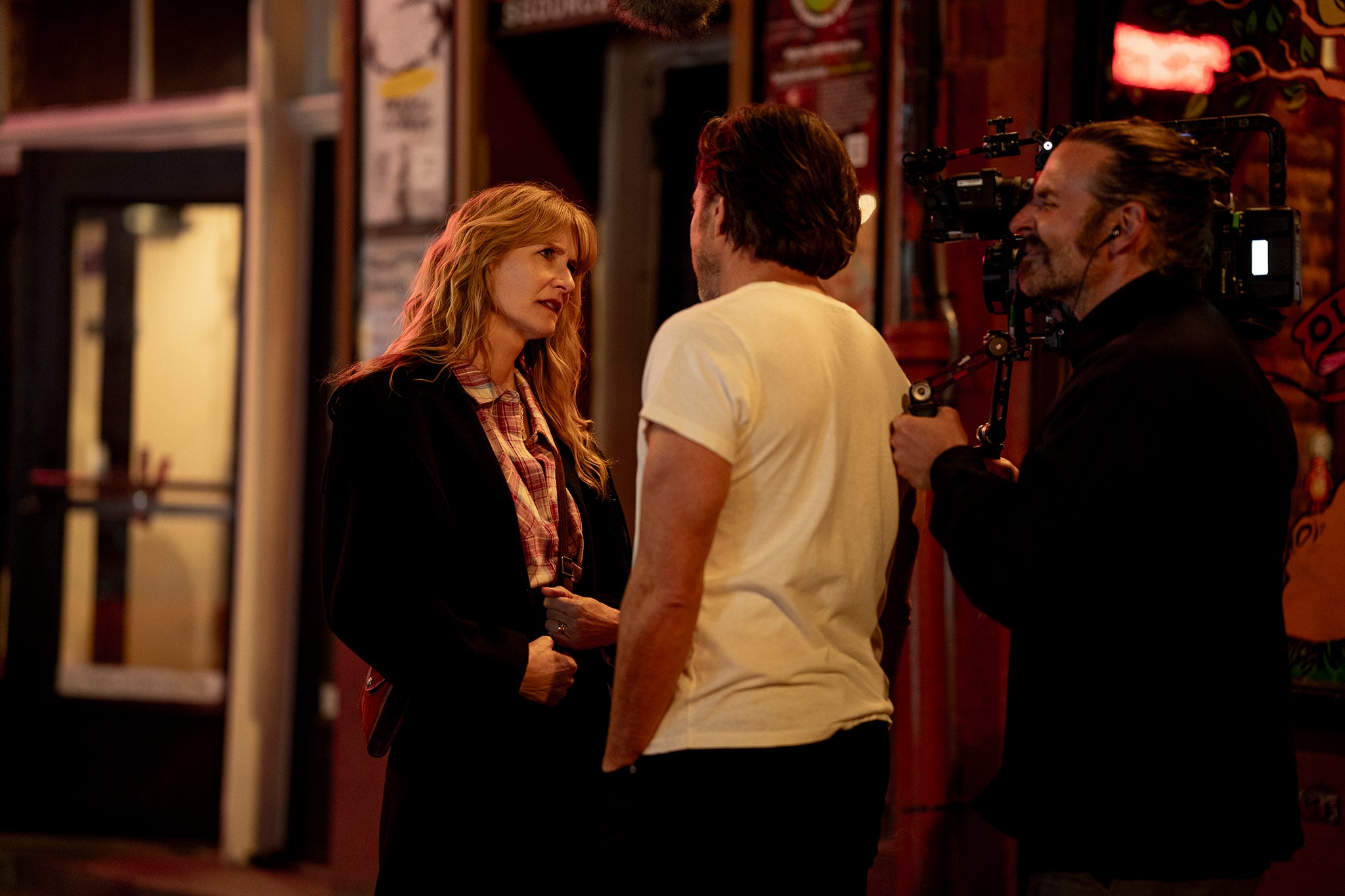 Bradley Cooper directs Laura Dern and Will Arnett in 