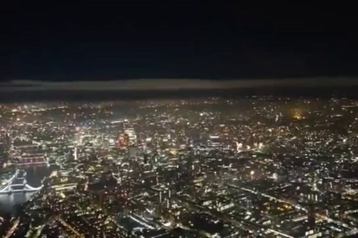 London rings in 2026 as aerial footage shows thousands of fireworks