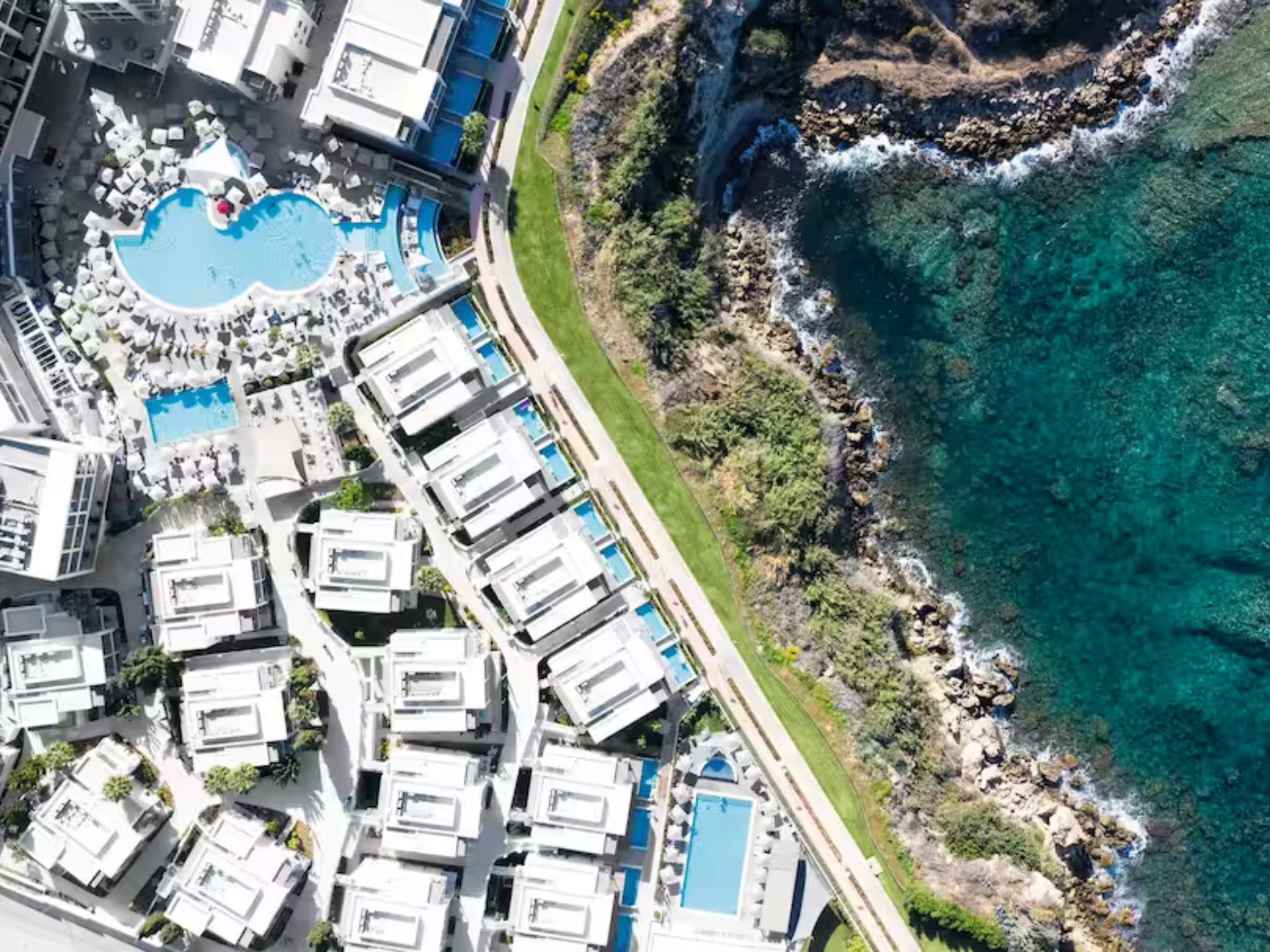 Cyprus has milder temperatures, with temperatures reaching up to 19°C