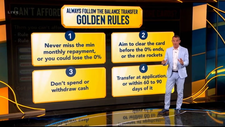 Martin Lewis shares golden rules to help shift credit card debt