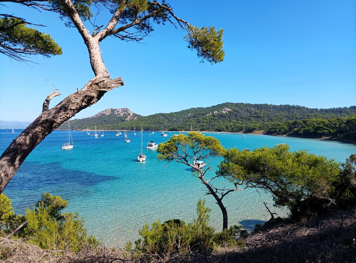 Porquerolles is home to one of the most beautiful beaches on the Riviera, Notre Dame