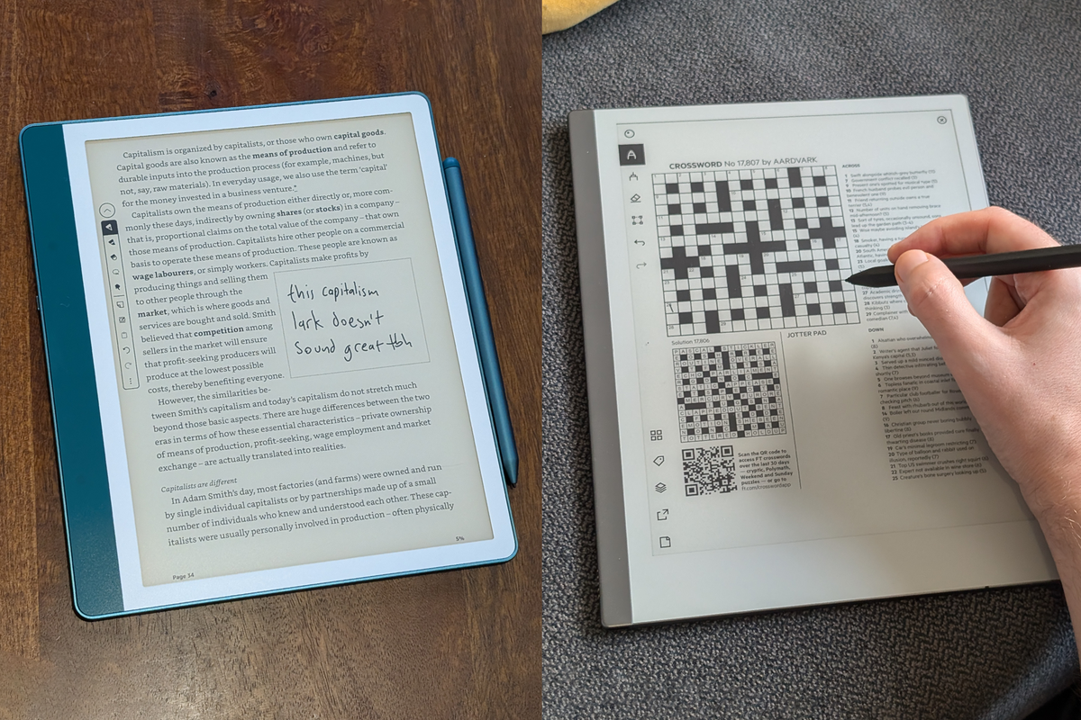 ReMarkable 2 vs. Kindle Scribe: Our tech experts compare digital notepads