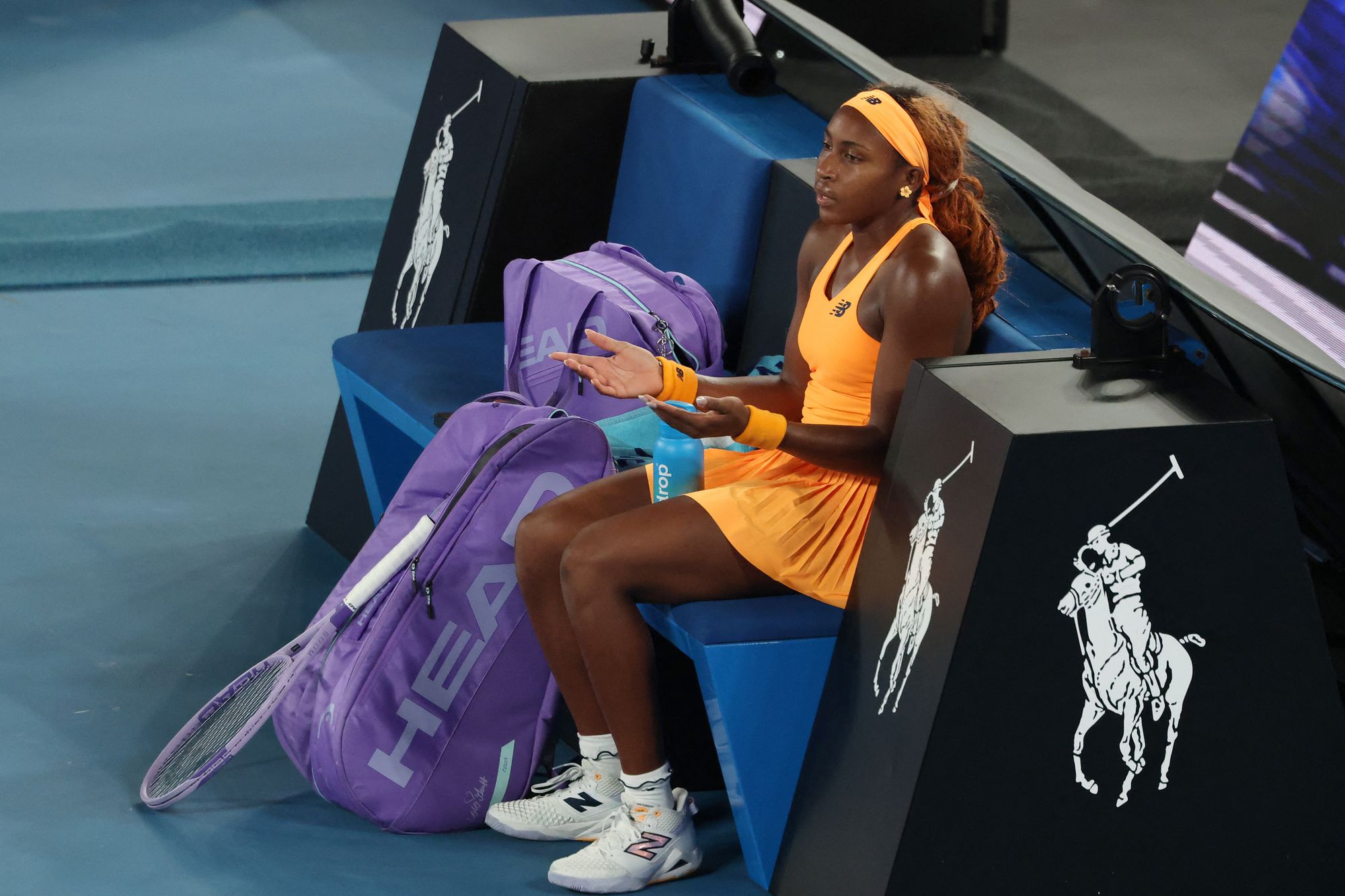 Gauff looks lost on court as she struggles with game
