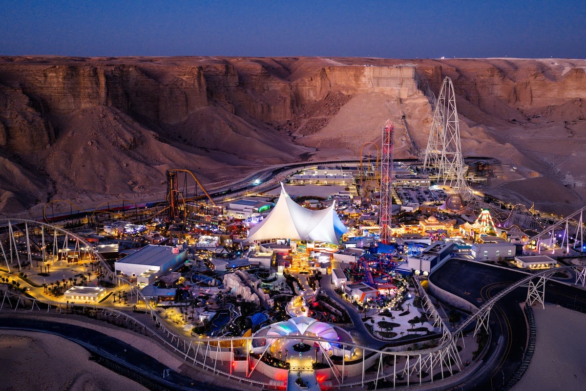 Saudi Arabia opens $1 billion theme park with world's largest roller coaster