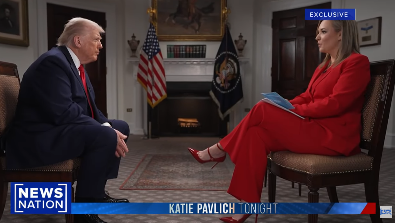 Katie Pavlich aired an interview with Donald Trump on her second night as NewsNation host, but it only drew 75,000 viewers.