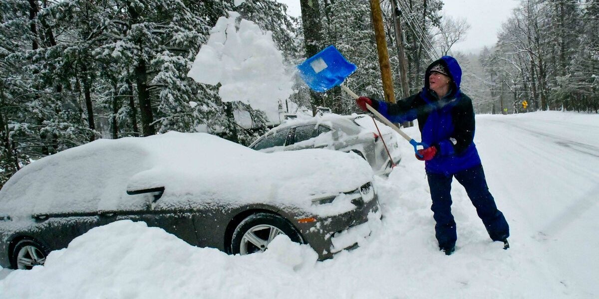 Shoveling snow can be dangerous to your heart. that's why