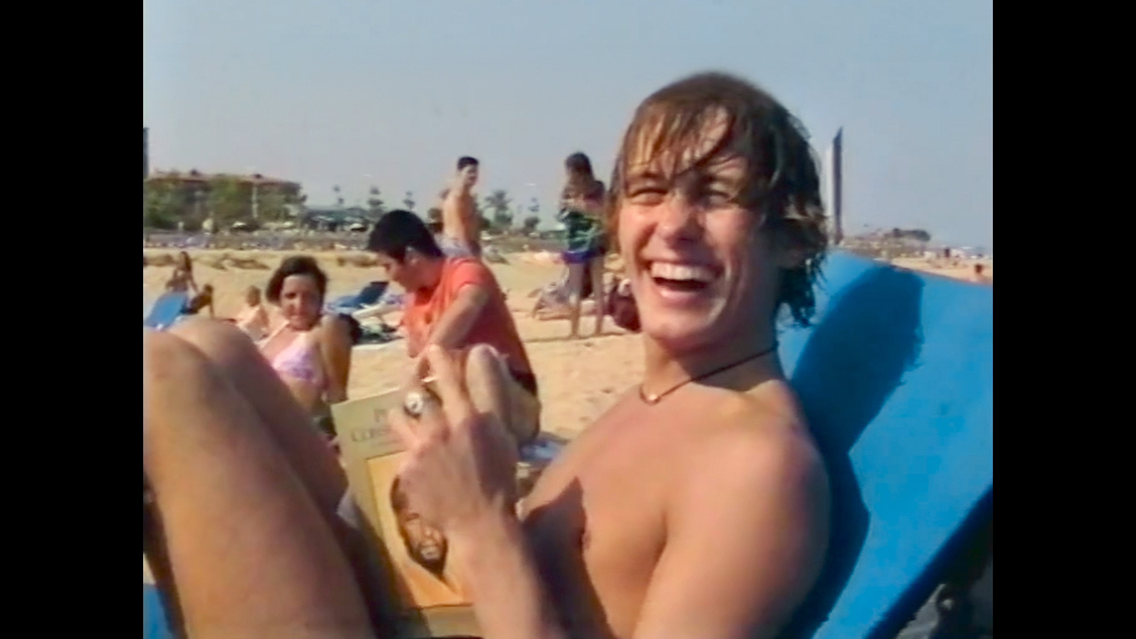 Mark Owen pictured in early Take That archival footage