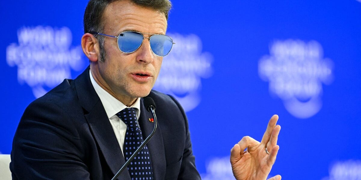 The story behind Emmanuel Macron's eye-catching sunglasses in Davos
