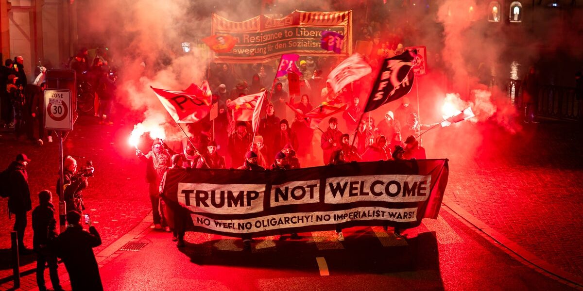 'Trump is not welcome here': US president faces backlash as he travels to Switzerland