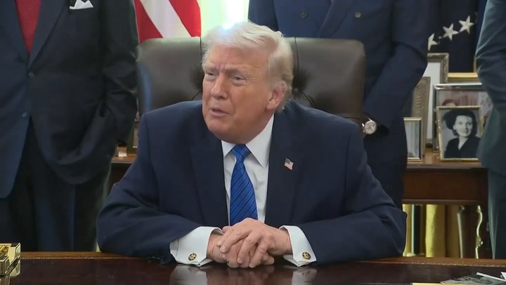 Trump slams 'loud' reporters for grilling him over IRS lawsuit