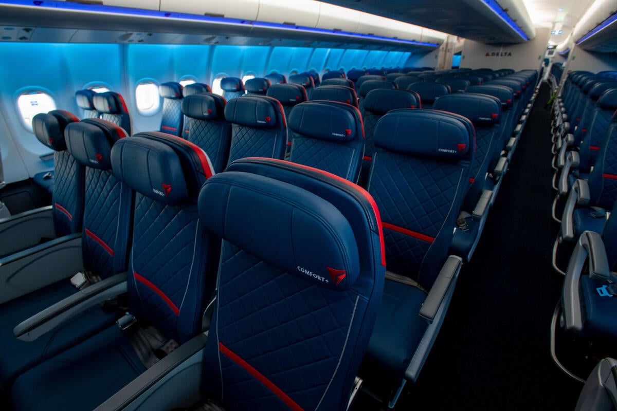 Delta Air Lines to launch 'base' fares for Comfort Plus seats in November 2025 (pictured)