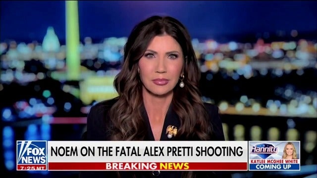 Noem has repeatedly sidestepped Hannity's criticism of her actions and comments following the Alex Pretty shooting.
