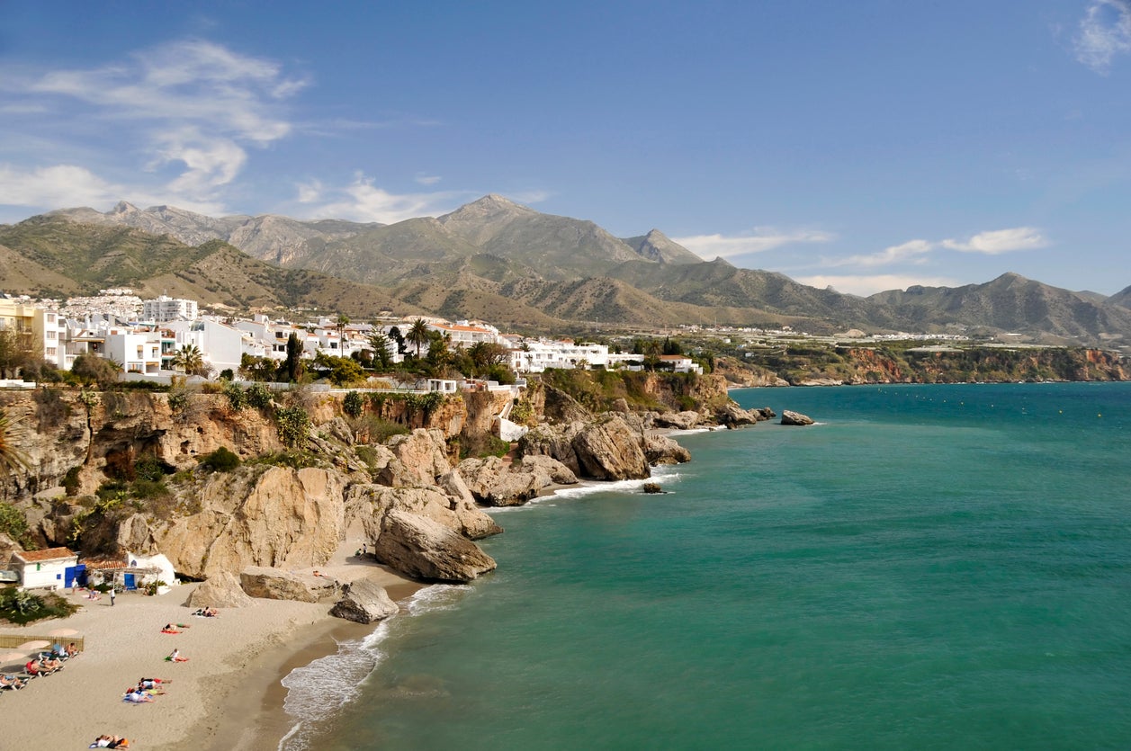 Nerja is a popular tourist town about an hour's drive from Malaga