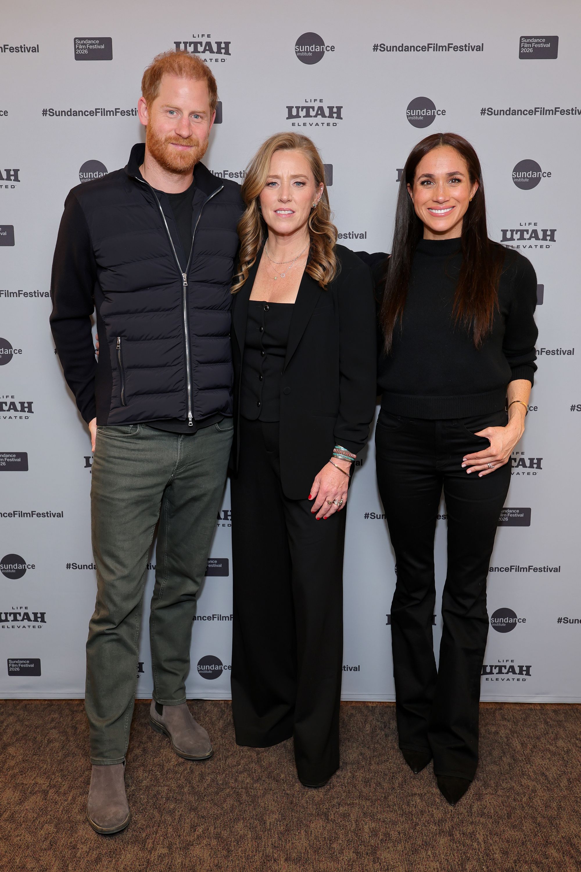Harry and Meghan attend the Sundance Film Festival with Amy Redford, daughter of the late Robert Redford